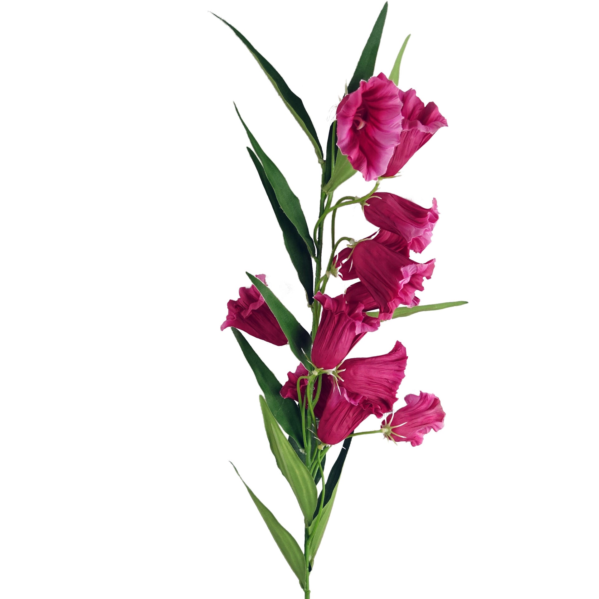 100cm Trumpet Artificial Flower Stem Fuchsia Pink-0