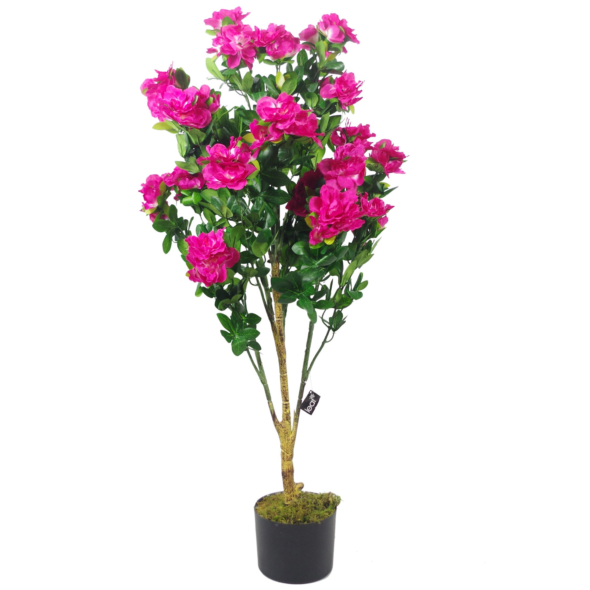 100cm Premium Artificial Azalea Pink Flowers Potted Plant-3