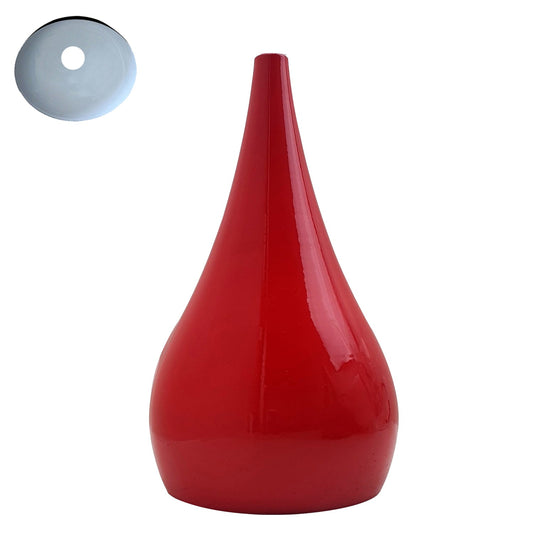 Industrial vintage Tear Drop Red Color Beat Style pendant shade ~3972-0