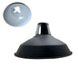 Industrial Style Barn Slotted Lamp Shade Metal Black inner White Ceiling Pendant Light Shade~1064-0