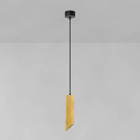 Modern Hanging Fixture Nordic Long Tube Hanging Lamp Bamboo GU10 Pendant Light~5019-0