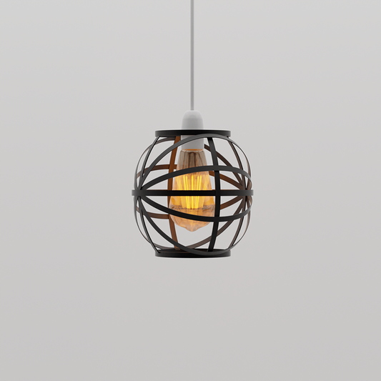 Modern Black metal Wire Cage lamp shade~4758-0