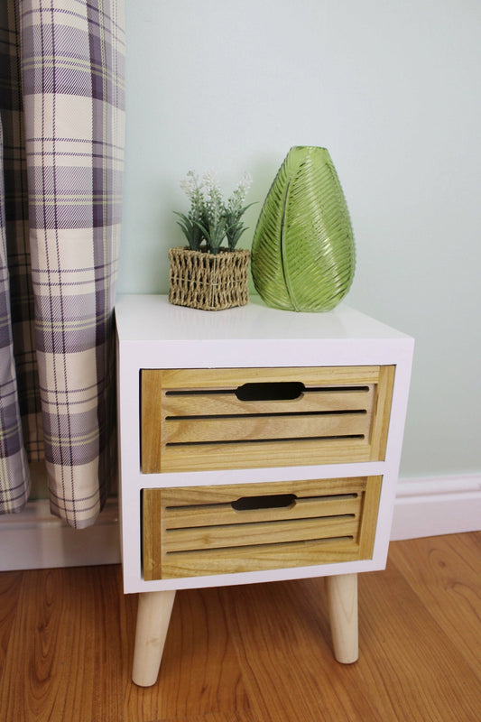 Compact 2 Drawer Unit with Removable Legs-0