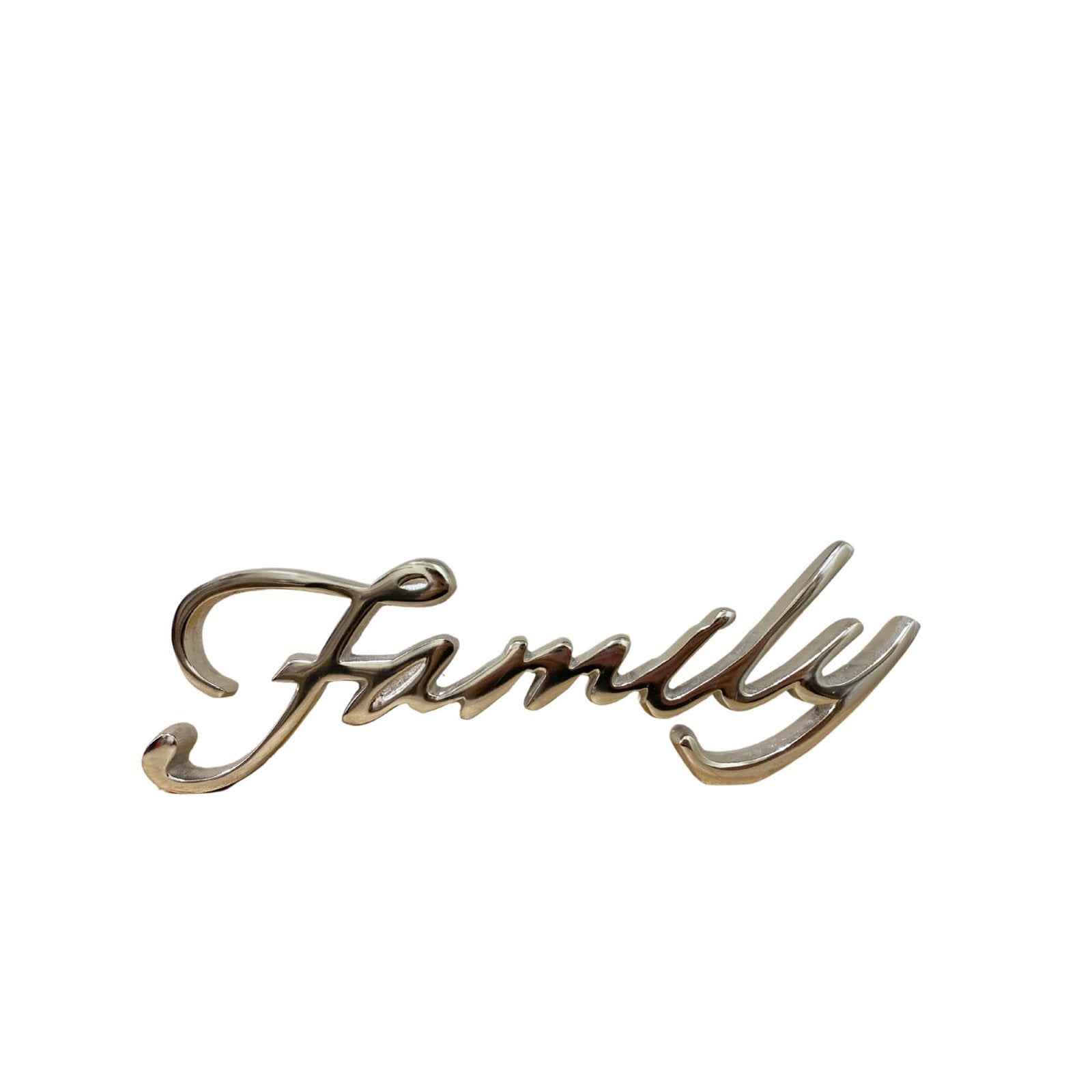 Silver Aluminium Family Ornament-0