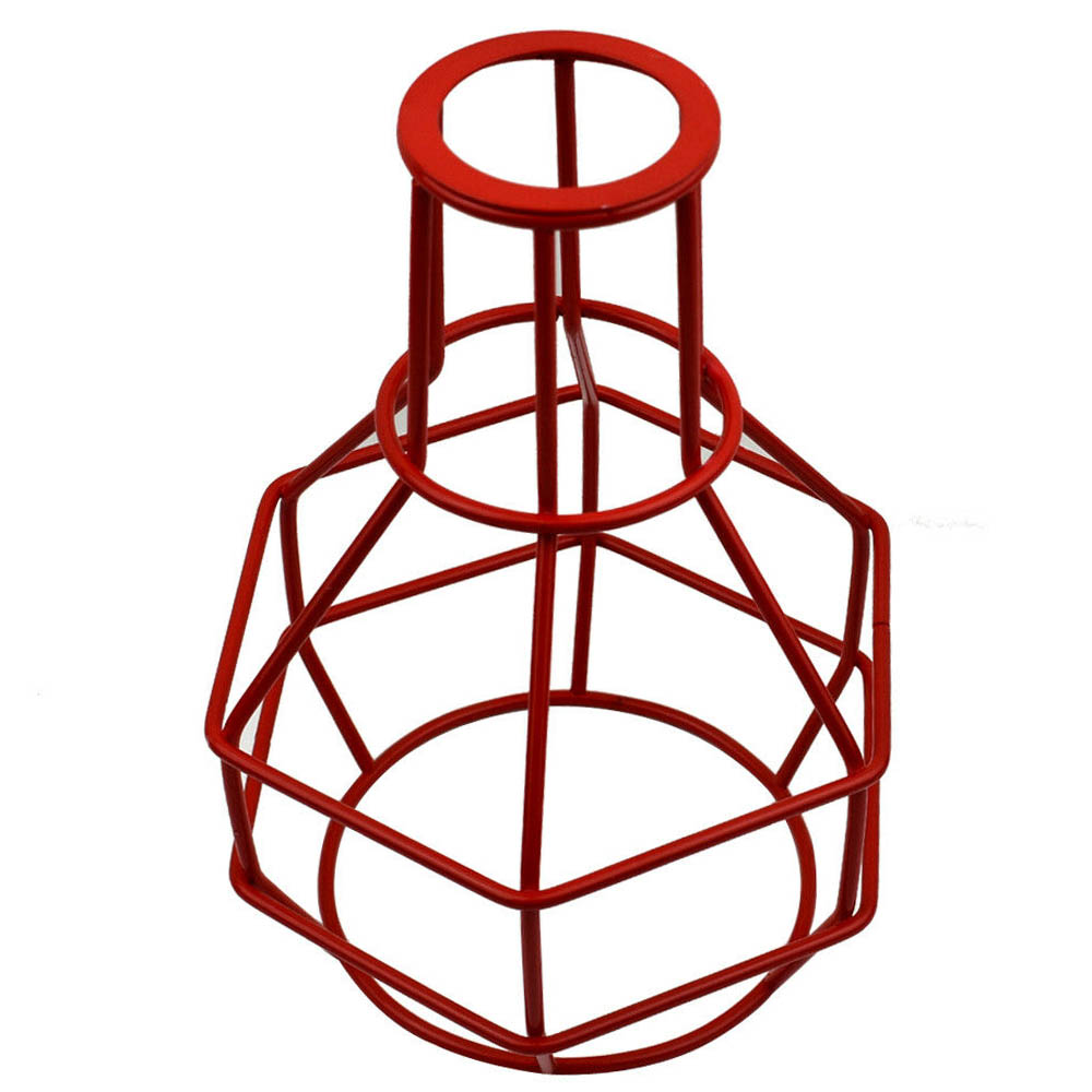 Bird Nest Chandelier Red Wire cage~2843-0