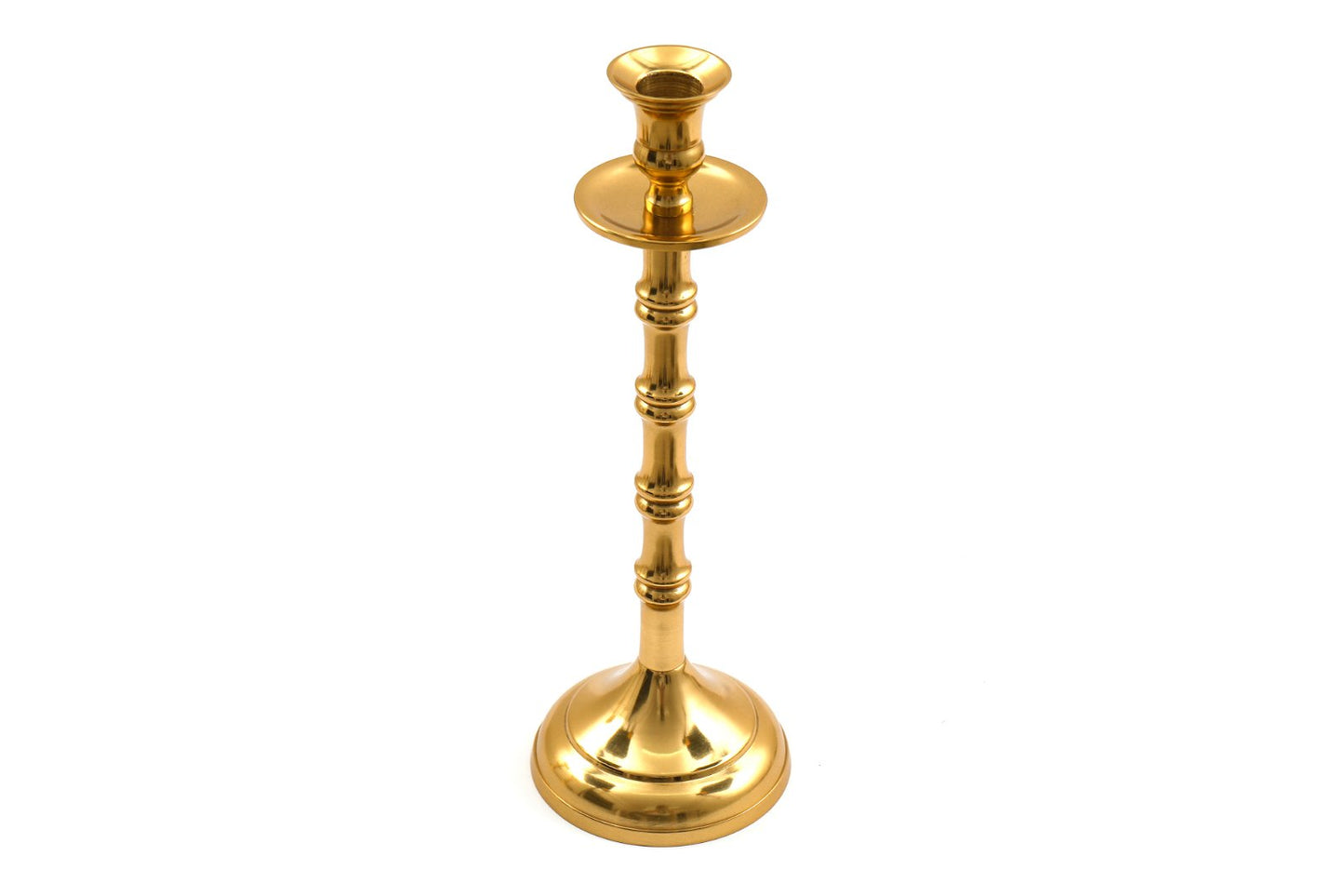 Brass Metal Dinner Candlestick 30cm-0