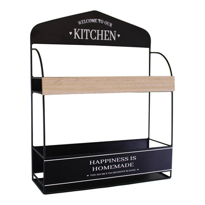 Decorative Wall Hanging Kitchen Shelving Unit-3