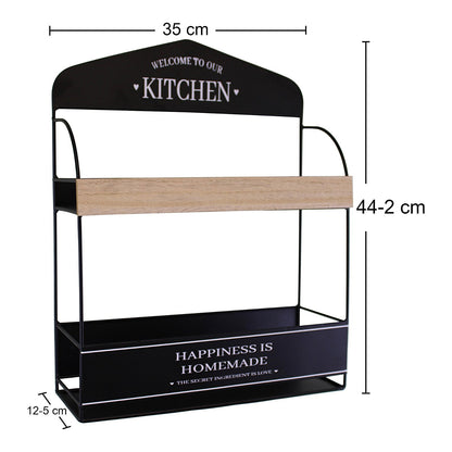 Decorative Wall Hanging Kitchen Shelving Unit-1