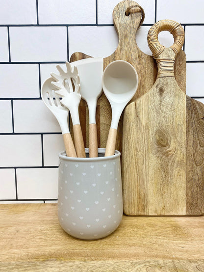 Hearts Design Utensil Holder-1