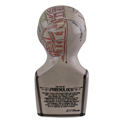 Small Ceramic Crackle Phrenology Head-2