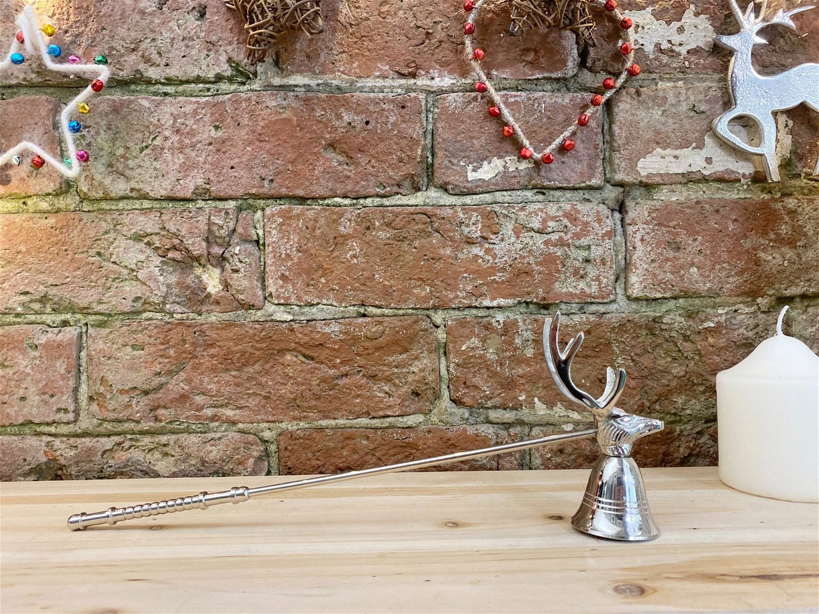 Silver Stag Candle Snuffer 29cm-2