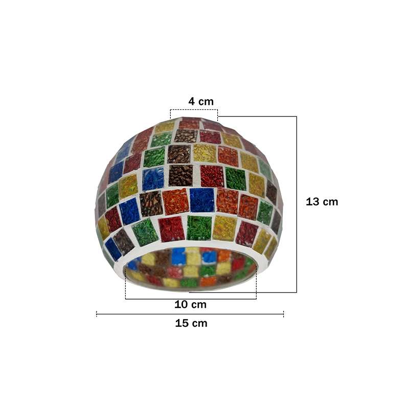 Glass Mosaic Table lamp Globe Shape Home Decorating~4916-2