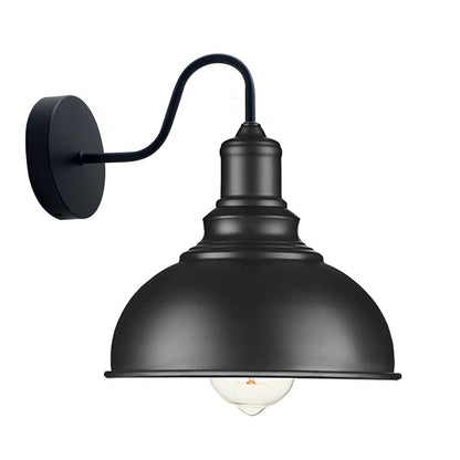 Living Room Black Metal Wall Light Fixture with Switch~1852-4