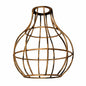 Wire Cage Brushed Copper Vintage Ceiling Light~2847-0