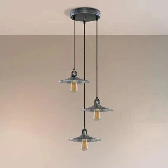 3 light Hanging Pendant Light Metal Shade Lamp Light ~ 5138-0