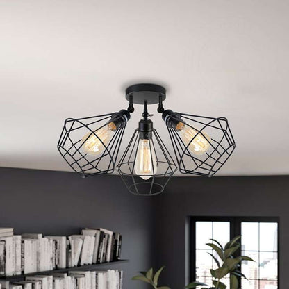 3-way Black Contemporary Ceiling Lights~4988-2