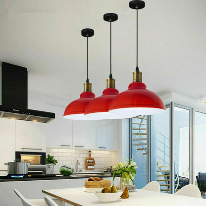 Vintage Industrial Metal Ceiling Pendant Shade Modern Hanging Retro Lights~1292-12