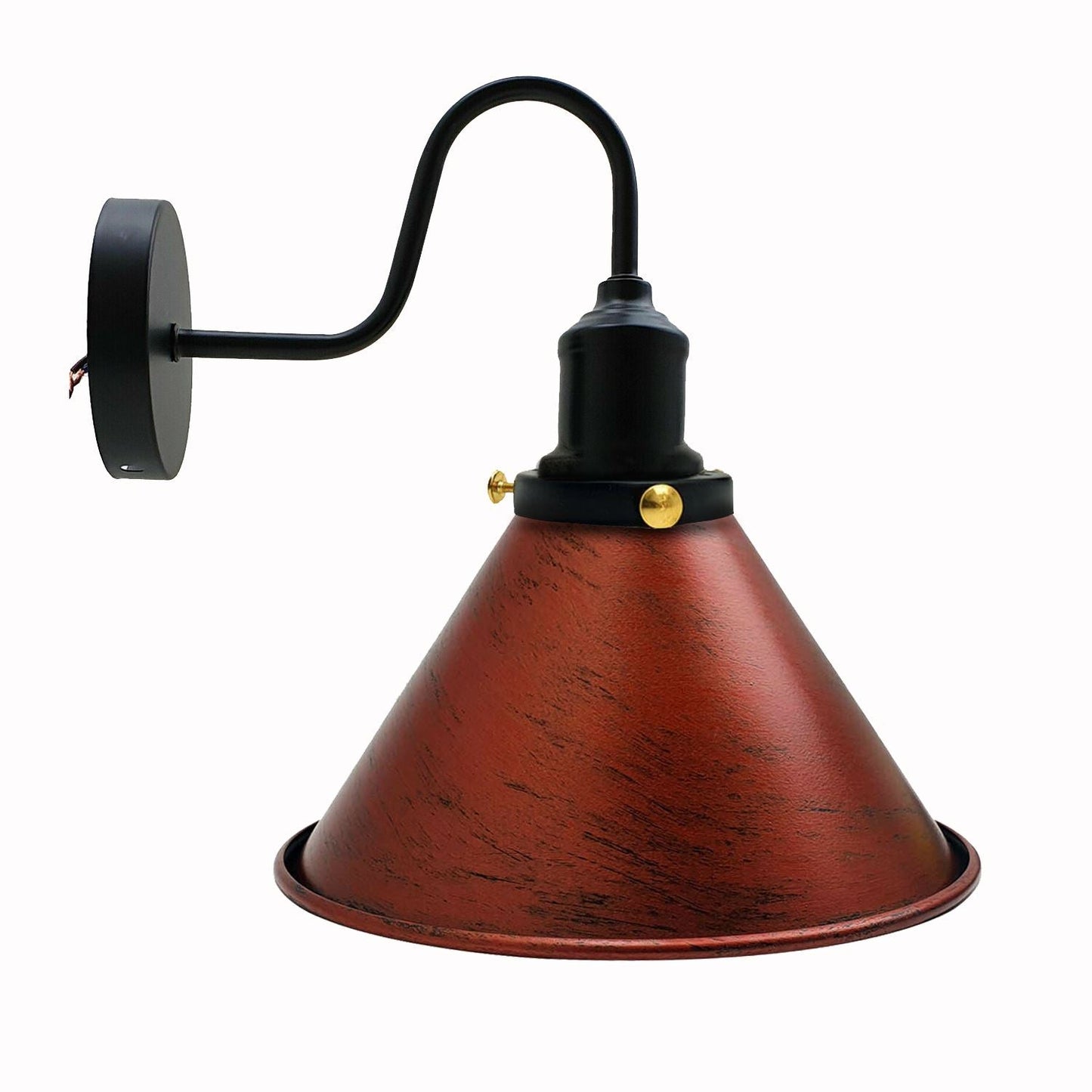 E27 Industrial Metal Wall Light Fitting Vintage Cone shape Wall Sconce~3388-2