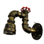 Vintage Industrial Water Pipe Lamp Retro Light Steampunk Wall Sconce~2173-5