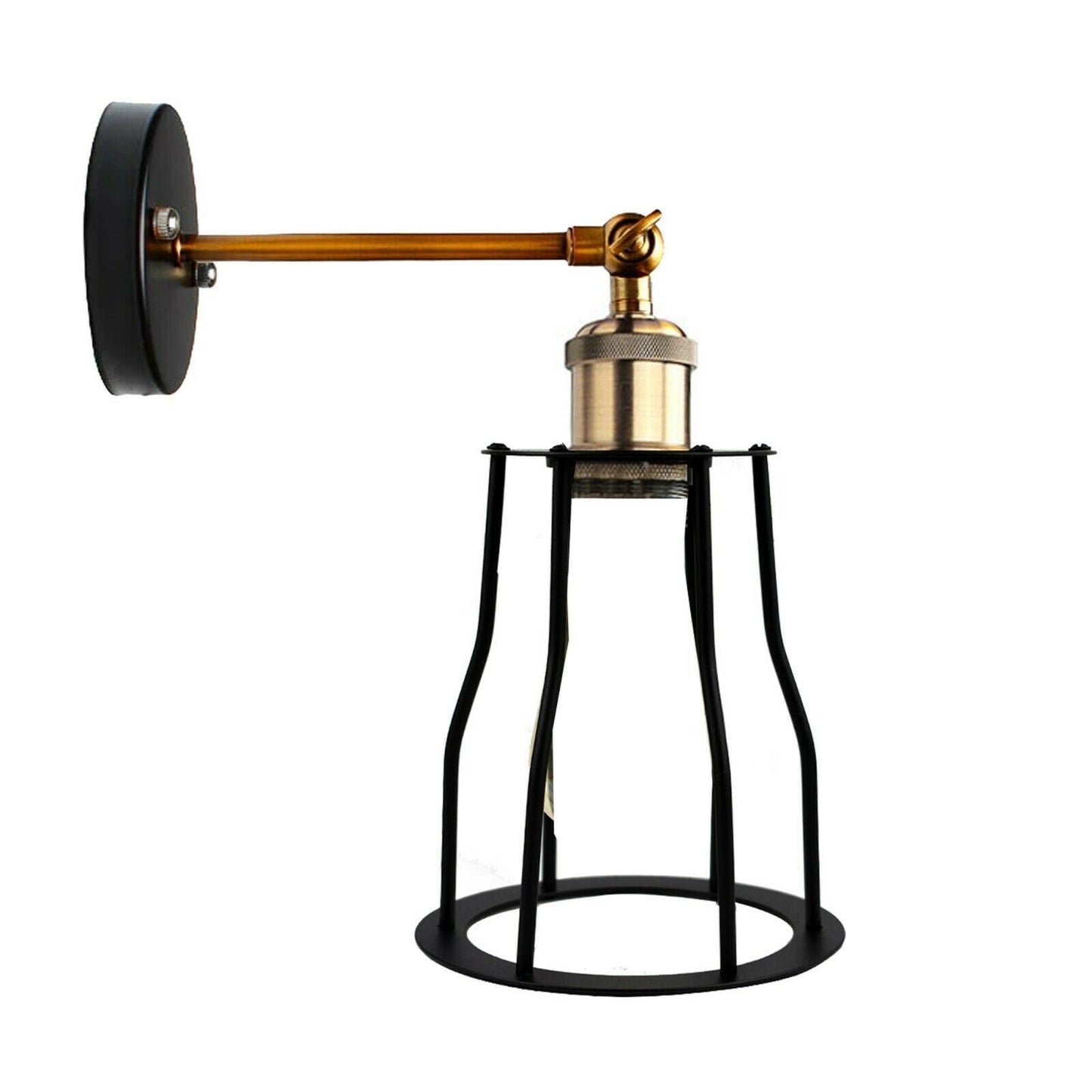 Industrial Black Wall Lights Fitting Adjustable Arm for Bedroom Dining Room Hallway~1172-5