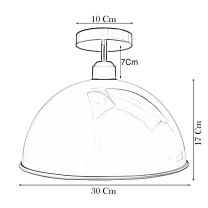 Industrial Vintage Dome Style Shade Light Fixtures ~3394-1