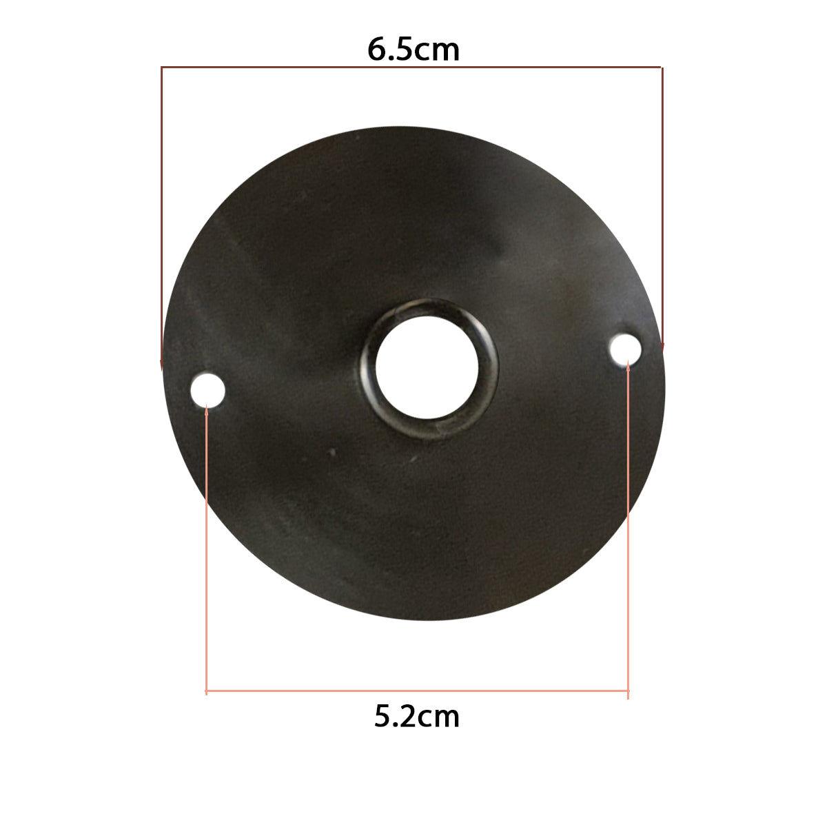 6.5cm Satin Nickel Color Front Fitting Ceiling Plate~3426-2