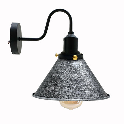 E27 Industrial Metal Wall Light Fitting Vintage Cone shape Wall Sconce~3388-11