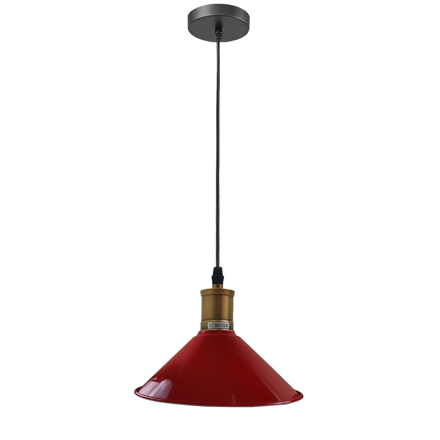 Vintage Industrial Ceiling Pendant Light Retro Loft Style Metal Shade Lamp~1420-17