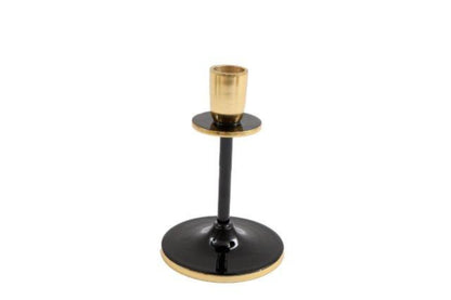 Small Black and Gold Candlestick-0