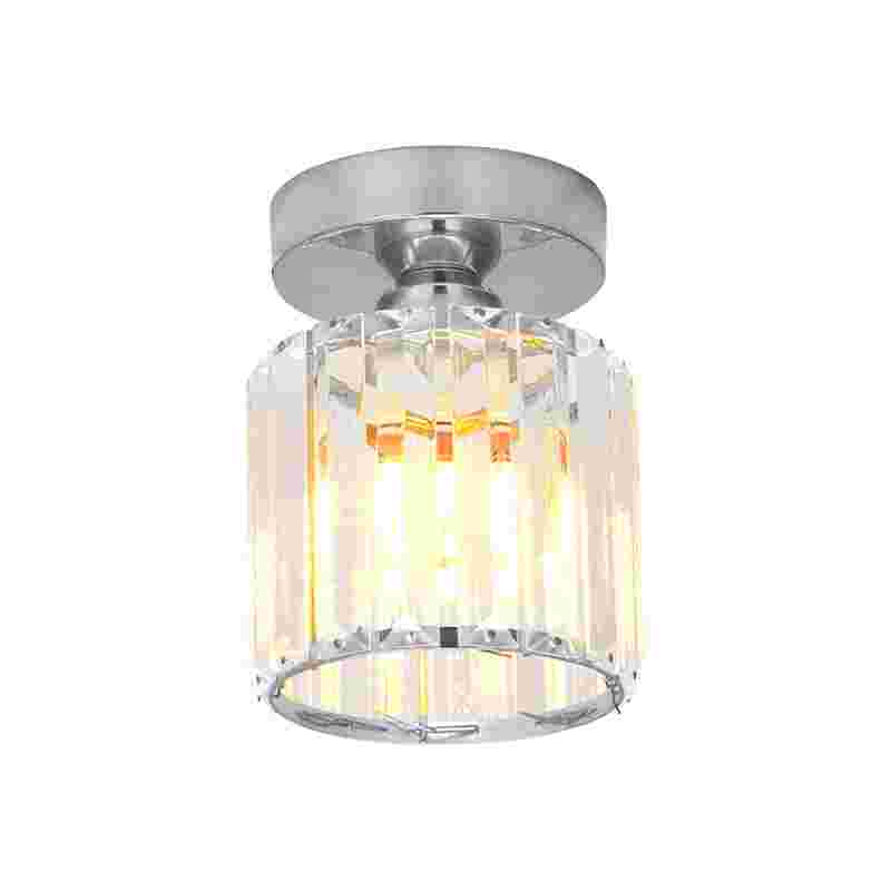 Crystal Semi Flush E27 Ceiling Light Fixture Round Fitting Chandelier Lamp~4505-6