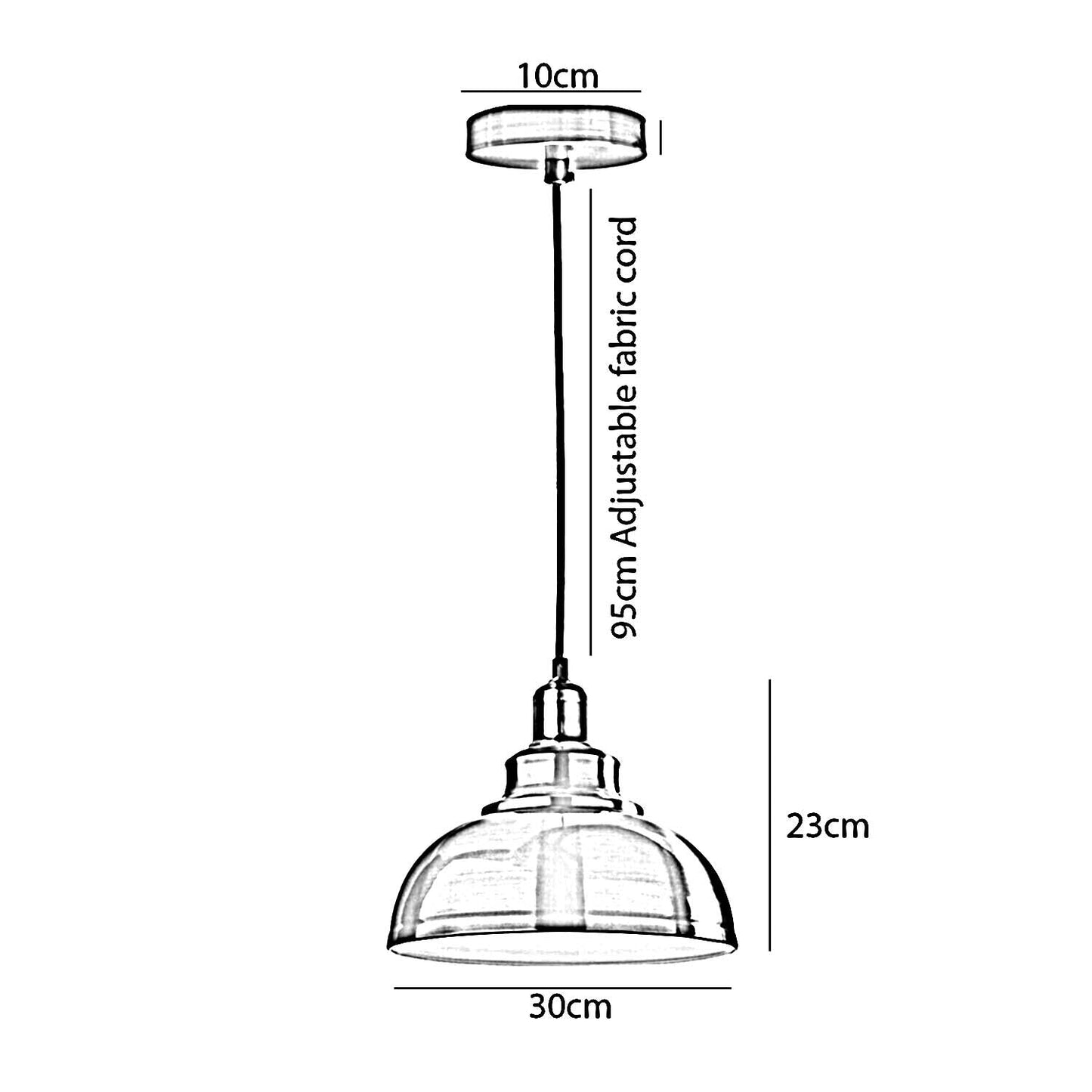 Vintage Industrial Modern Ceiling Pendant Light Loft Ceiling Lampshade ~2096-4