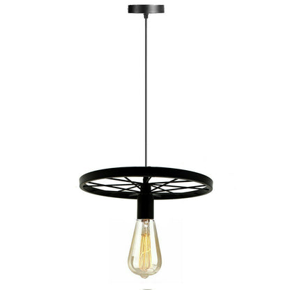 Hanging Retro Pendant Light Wheel Design~2245-6