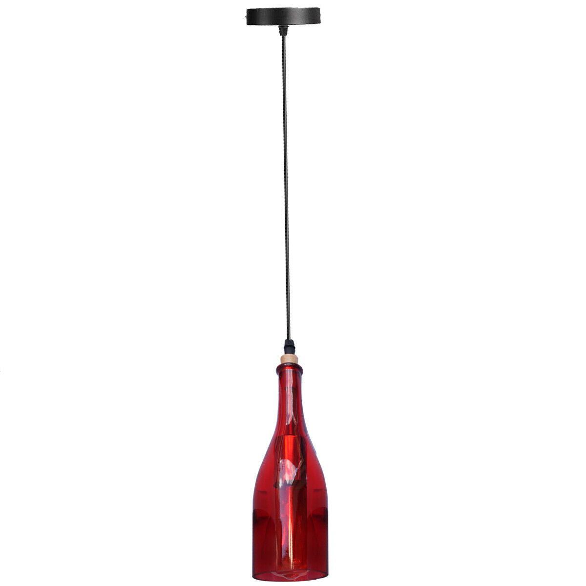 Vintage Retro Wine bottle Ceiling Pendant Light Lamp Shade Chandelier light UK~2228-5