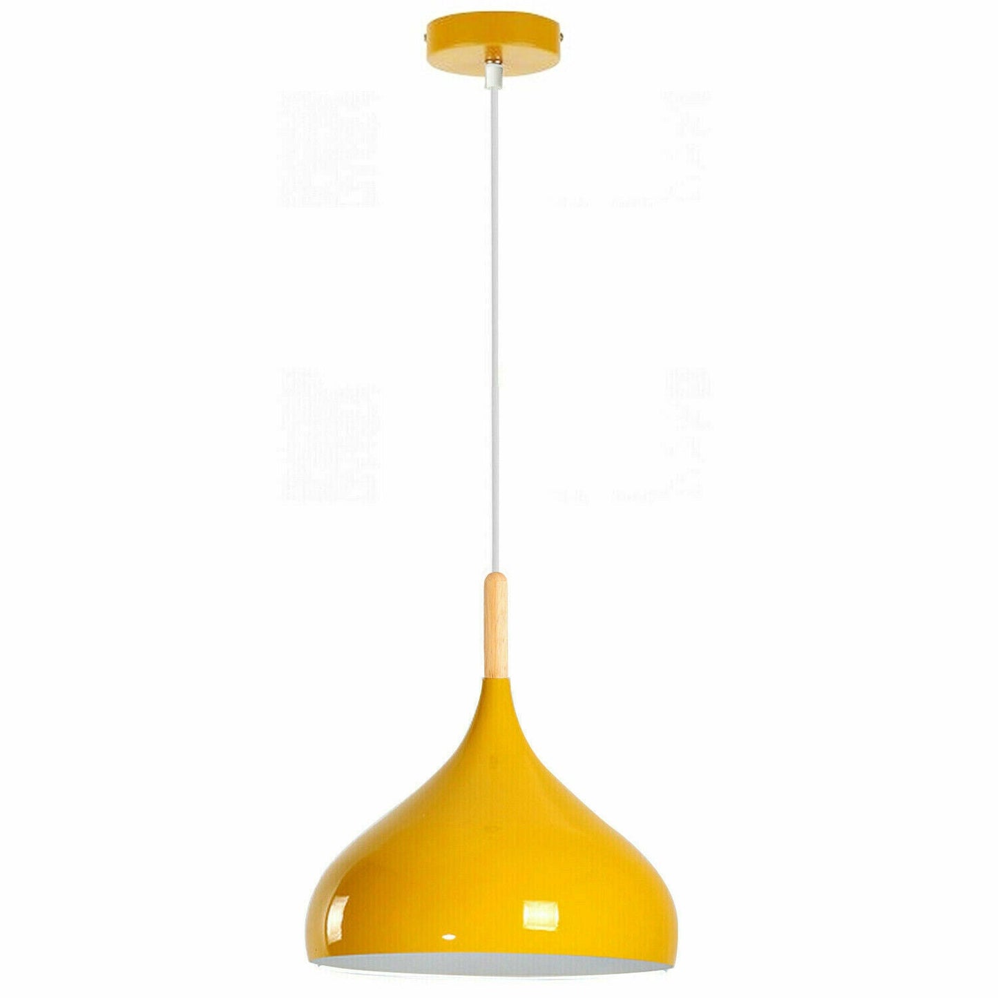 Vintage Industrial Metal Ceiling Yellow Hanging Pendant Shade~2507-0