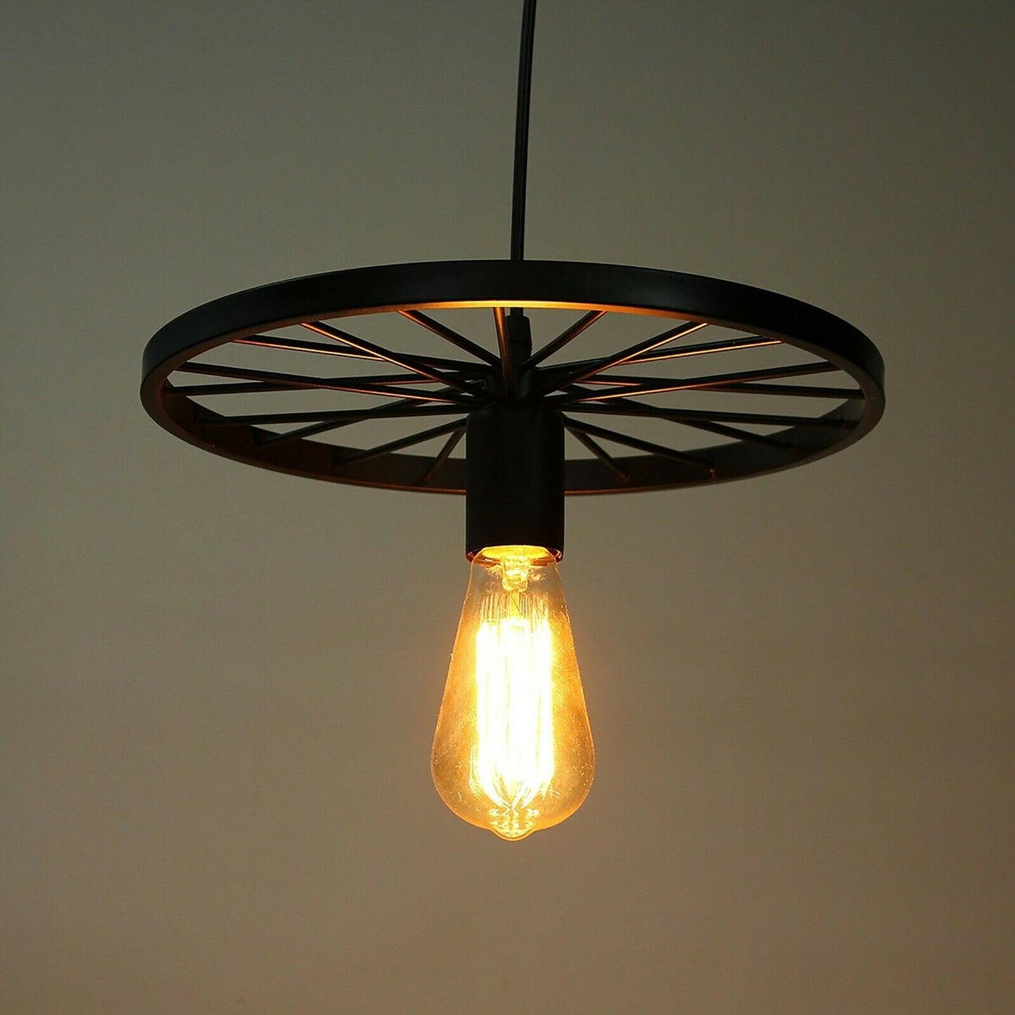 Hanging Retro Pendant Light Wheel Design~2245-4