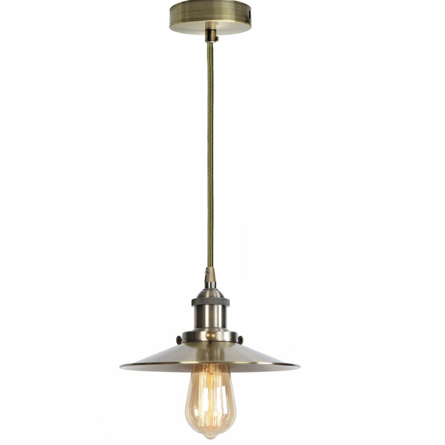 Vintage Industrial Metal Ceiling Pendant Light Shade Modern Hanging Retro Light~2166-7